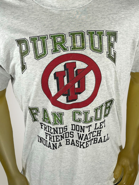 Gameday Grails T-Shirt Large Vintage Purdue Fan Club T-Shirt