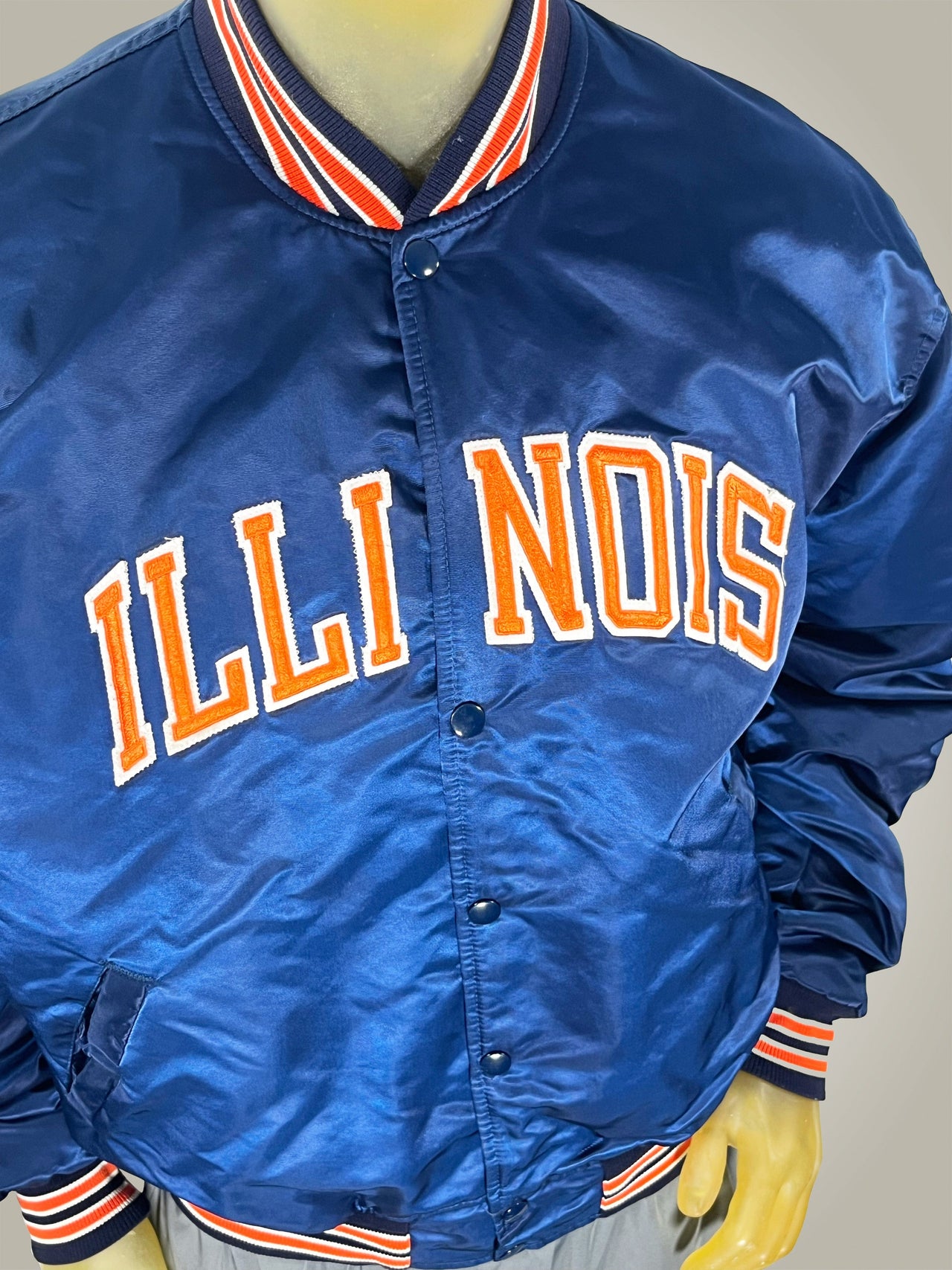 Gameday Grails Jacket Large Vintage Illinois Fighting Illini Starter Jacket