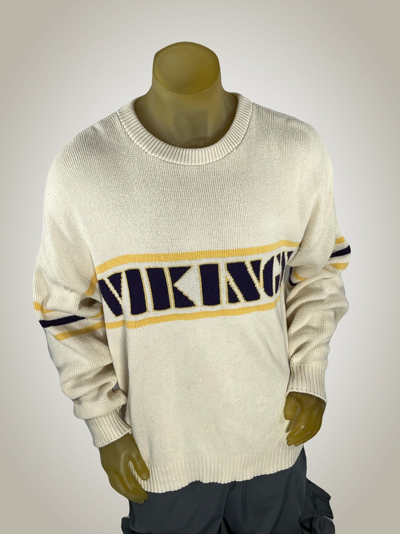 Gameday Grails Sweater Large Vintage Minnesota Vikings Pro Elite Knit Sweater