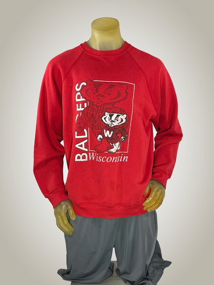 Gameday Grails Sweatshirt Large Vintage Wisconsin Badgers Sweatshirt