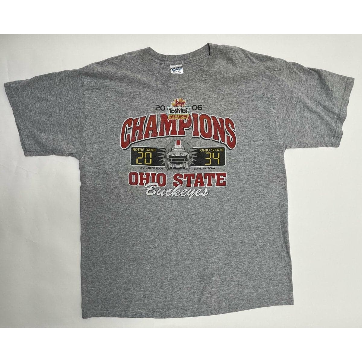 Gameday Grails T-Shirt X-Large 2006 Fiesta Bowl (Norte Dame vs Ohio State) T-Shirt