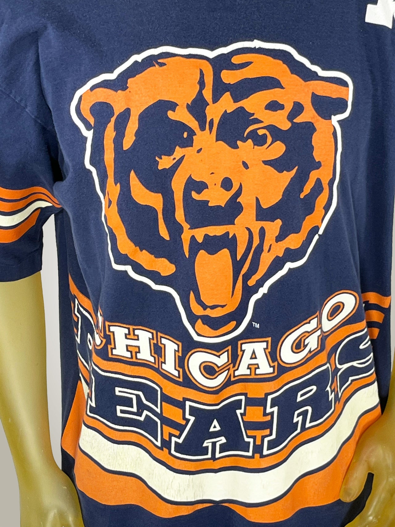 Gameday Grails T-Shirt X-Large Vintage Chicago Bears Salem All Over Print 1995