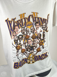Thumbnail for Gameday Grails T-Shirt Vintage Los Angeles Lakers 1987-1988 Back to Back World Champs T-Shirt