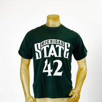 Thumbnail for Gameday Grails T-Shirt Large Vintage Michigan State Spartans #42 T-Shirt