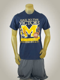 Thumbnail for Gameday Grails T-Shirt Large Vintage Michigan Wolverines 1988-89 Hail to the Victors T-Shirt